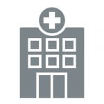 icon of a solid silver hospital for HCi Silver hospital cover