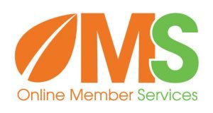 HCi OMS (Online Member Services) logo in orange and green » HCi