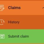 Submit claim button on the HCi OMS portal