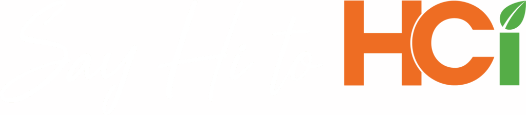 HCi Logo+SayHi_White RGB » HCi Say Hi to HCi, including the HCi logo