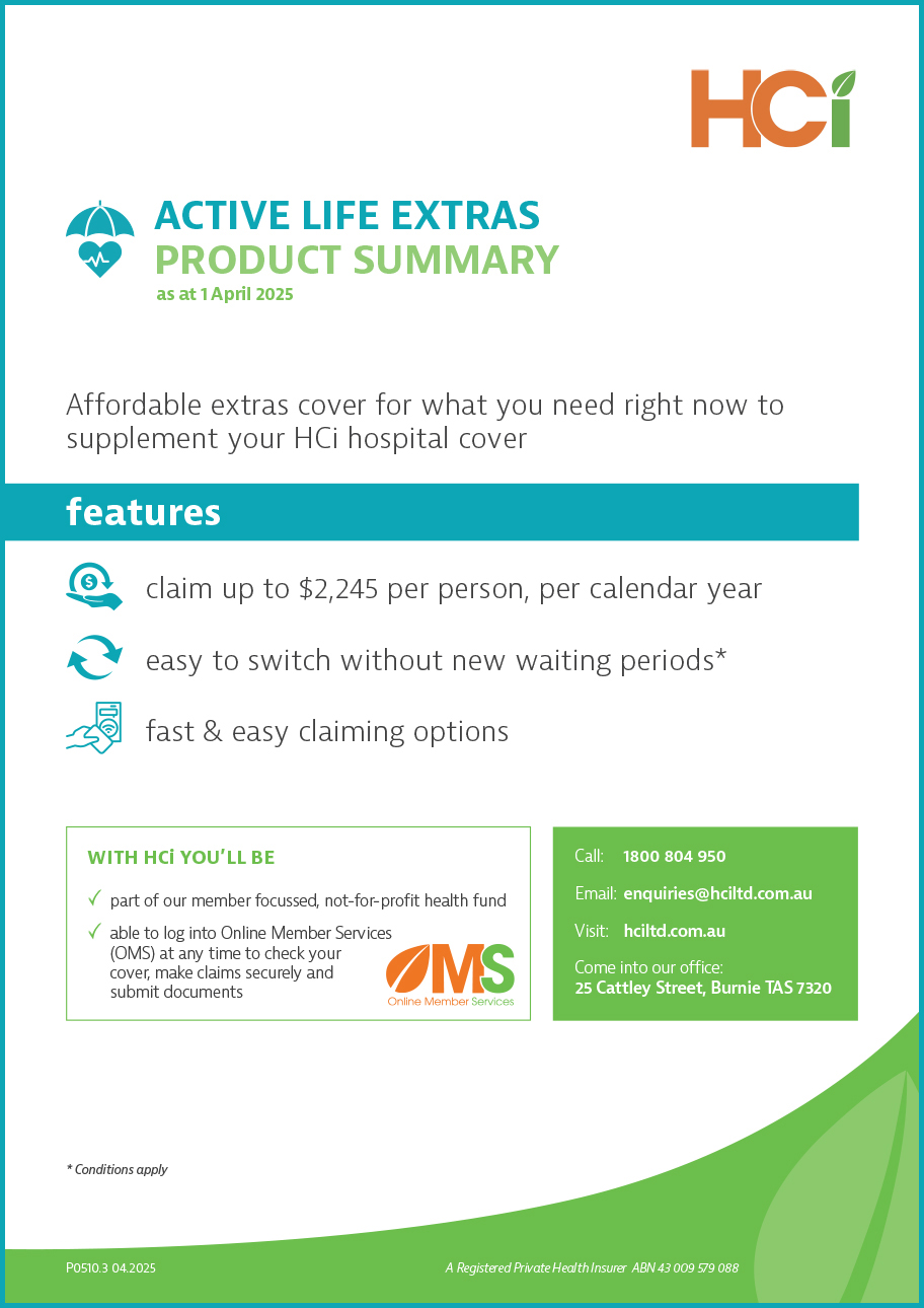 HCi Active Life Extras Cover Summary screenshot